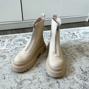 Pull & Bear front zip up booties